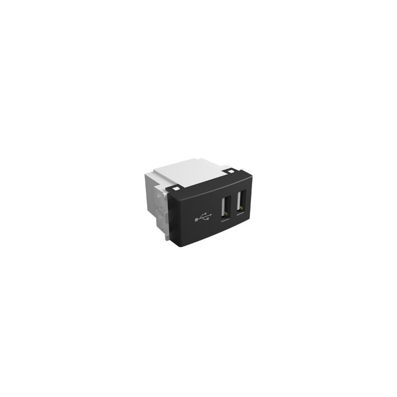 Modulo puerto USB doble 300mA gris - Teclastar