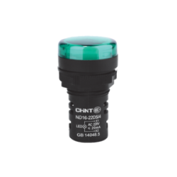 OJO DE BUEY 22 MM COLOR VERDE LED CAP 230V CORTO