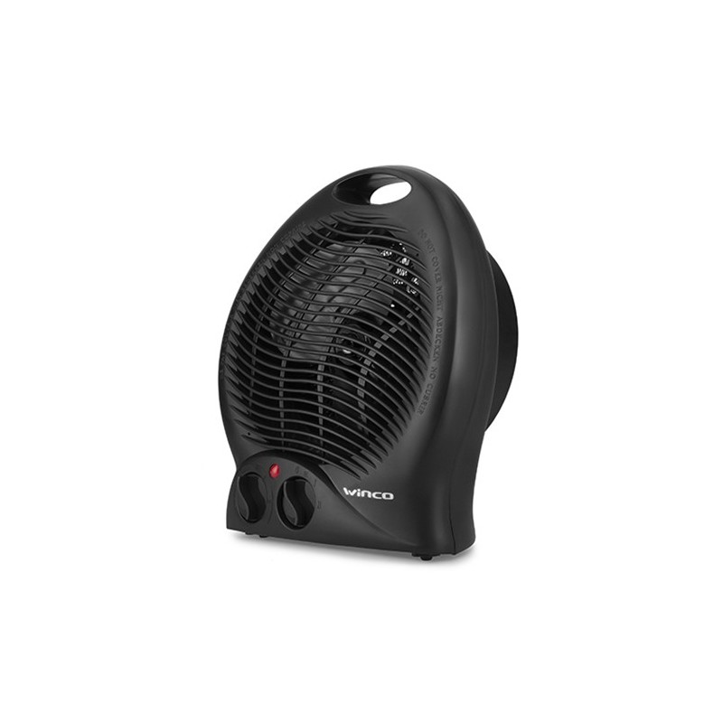 Caloventor electrico negro 900w/1800w - Winco