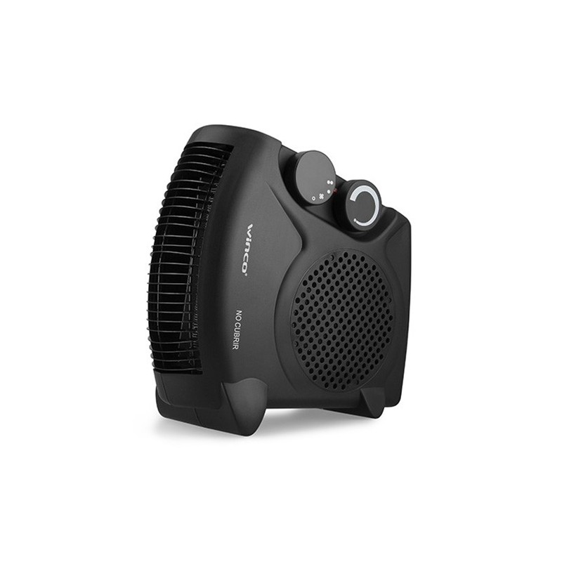 Caloventor electrico negro 1000w/2000w - Winco