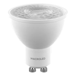 Lampara dicro eco 7w luz calida 2700k GU10 angulo de luz 38° - Macroled