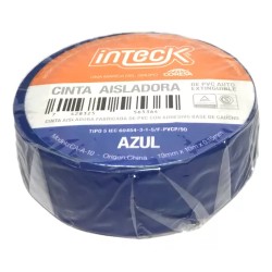 Cinta adhesiva PVC azul 10mts - Inteck