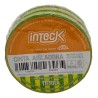 Cinta adhesiva PVC verde/amarilla 10mts - Inteck