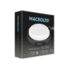 TORTUGA MACROLED REDONDA MARCO NEGRO 18W - IP54 - AC100-265V - FP:0,9 - 1620 lm - BLANCO CALIDO